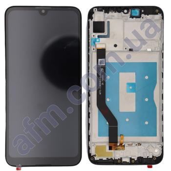 Дисплей Huawei Y7 2019/ Y7 Prime 2019 (DUB-LX3/ DUB-L23/ DUB-LX1) чорний + рамка