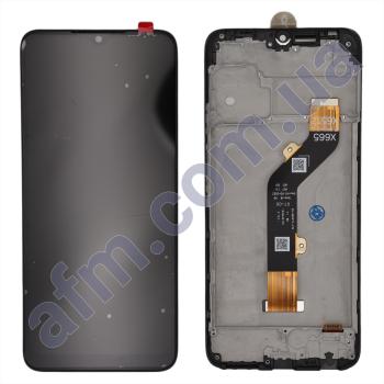 Дисплей Infinix Hot 20i чорний + рамка