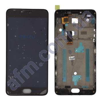 Дисплей Meizu M3 Note (M681H/ M681Q/ M681C) чорний + рамка!