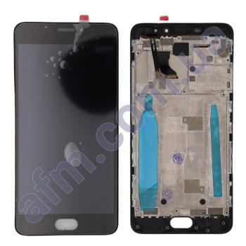 Дисплей Meizu M5 Note (M621) чорний + рамка