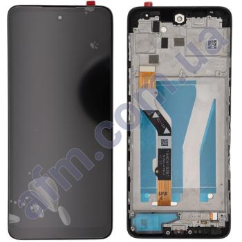 Дисплей Motorola XT2135 G60 чорний + рамка