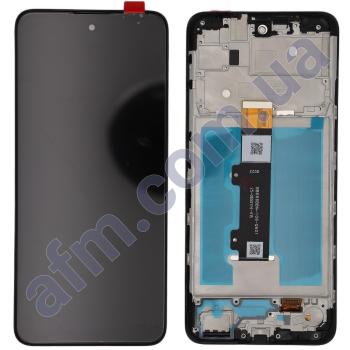 Дисплей Motorola XT2159 Moto E40/ XT2158-6 Moto E30 чорний + рамка