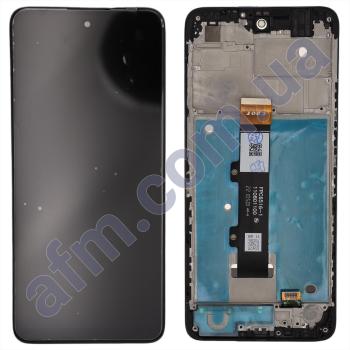 Дисплей Motorola XT2231-2 Moto G22 чорний + рамка
