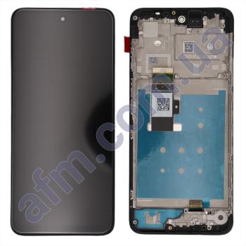 Дисплей Motorola XT2331 Moto G13/ XT2333 Moto G23 чорний + рамка