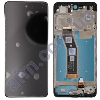 Дисплей Motorola XT2421-13 Moto E14 чорний + рамка