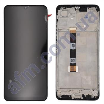 Дисплей Realme C53 чорний + рамка