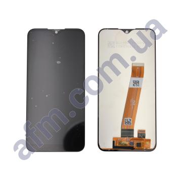 Дисплей Samsung сервісний A015M Galaxy A01 чорний (широкий коннектор) GH81-18209A