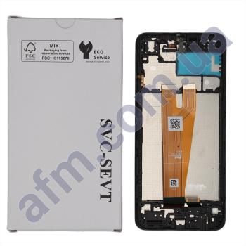 Дисплей Samsung сервісний A045F Galaxy A04 чорний + рамка GH81-22731A