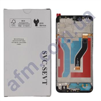 Дисплей Samsung сервісний A107 Galaxy A10s чорний + рамка GH81-17482A