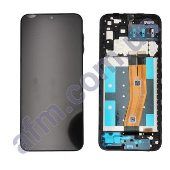 Дисплей Samsung сервісний A145 Galaxy A14 4G чорний + рамка GH81-23640A