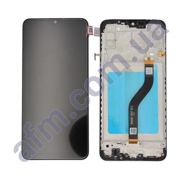 Дисплей Samsung сервісний A207 Galaxy A20s 2019 чорний + рамка GH81-17774A