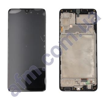 Дисплей Samsung сервісний A225 Galaxy A22 чорний + рамка GH82-25944A