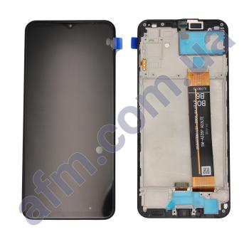 Дисплей Samsung сервісний A235 Galaxy A23 5G Rev 1.2 чорний + рамка GH96-15077D