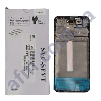 Дисплей Samsung сервісний A256 Galaxy A25 чорний + рамка GH82-33215A
