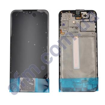 Дисплей Samsung сервісний A256 Galaxy A25 чорний + рамка GH82-33215A