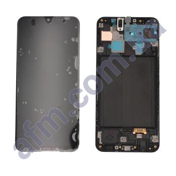Дисплей Samsung сервісний A305 A30 2019 чорний + рамка GH82-19725A/ GH82-19202
