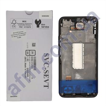 Дисплей Samsung сервісний A346 Galaxy A34 5G чорний + рамка GH82-31200A
