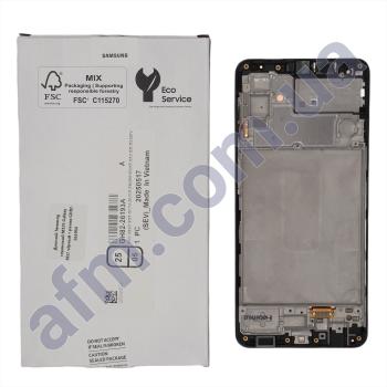 Дисплей Samsung сервісний M325 Galaxy M32 чорний + рамка GH82-26193A