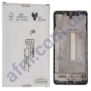 Дисплей Samsung сервісний M536B Galaxy M53 5G чорний + рамка GH82-28812A