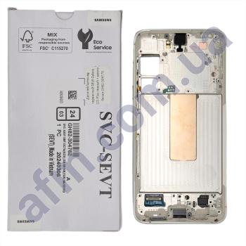 Дисплей Samsung сервісний S916 Galaxy S23 Plus чорний + рамка біла GH82-30477E