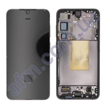 Дисплей Samsung сервісний S926 Galaxy S24 Plus чорний + рамка GH82-33410A