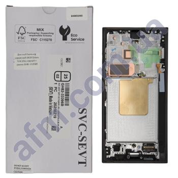 Дисплей Samsung сервісний S928 Galaxy S24 Ultra чорний + рамка GH82-33396B