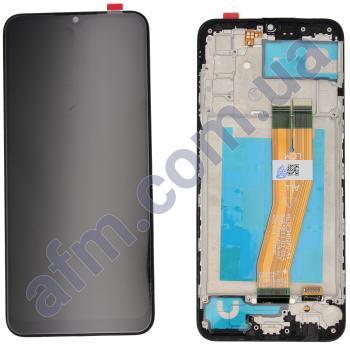 Дисплей Samsung A025G Galaxy A02s/ A037G/ A025U/ M025 (163*72) чорний + рамка