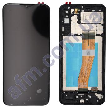 Дисплей Samsung A042F Galaxy A04E чорний + рамка