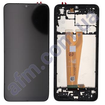 Дисплей Samsung A045F Galaxy A04 чорний + рамка