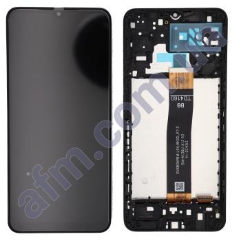 Дисплей Samsung A047F Galaxy A04s/ A136U Galaxy A13 5G чорний + рамка