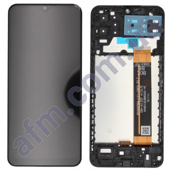 Дисплей Samsung A135F Galaxy A13 4G/ M135F чорний + рамка