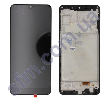 Дисплей Samsung A225F Galaxy A22 INCELL чёрный + рамка