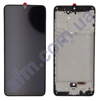 Дисплей Samsung A315F Galaxy A31 OLED (Small LCD) чёрный + рамка