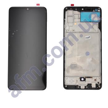 Дисплей Samsung A325F Galaxy A32 OLED чёрный + рамка