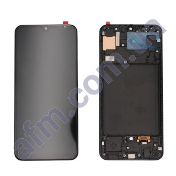 Дисплей Samsung A505F Galaxy A50/ A507F 2019 OLED чёрный + рамка