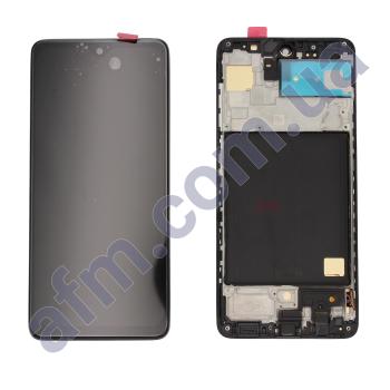 Дисплей Samsung A515F Galaxy A51 TFT INCELL чорний + рамка