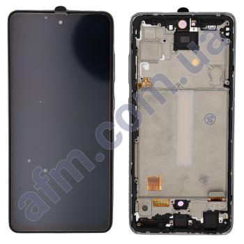 Дисплей Samsung A525F Galaxy A52/ A526 5G OLED чёрный + рамка