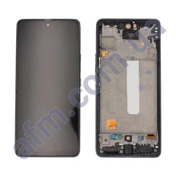 Дисплей Samsung A536B Galaxy A53 INCELL чорний + рамка