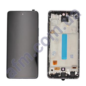 Дисплей Samsung A536B Galaxy A53 OLED чорний + рамка