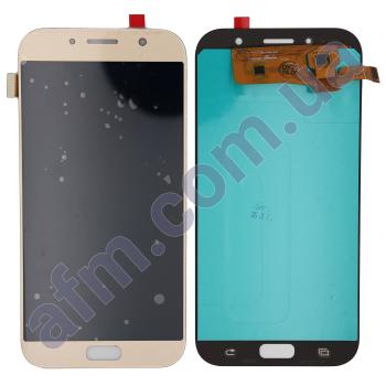 Дисплей Samsung A720F Galaxy A7 2017 OLED (Small LCD) золотий