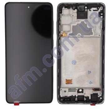 Дисплей Samsung A725F Galaxy A72 OLED чорний + рамка