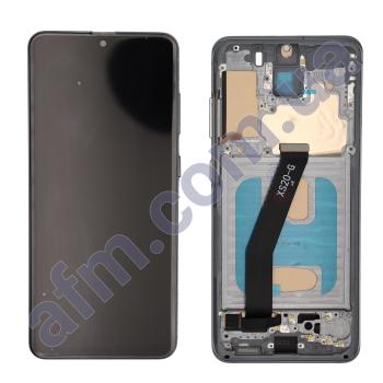 Дисплей Samsung G980F Galaxy S20/ G981B TFT чорний + рамка сіра