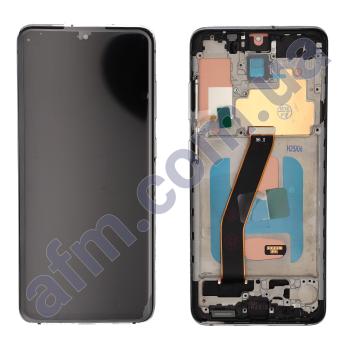 Дисплей Samsung G980F Galaxy S20/ G981B TFT чорний + рамка срібна