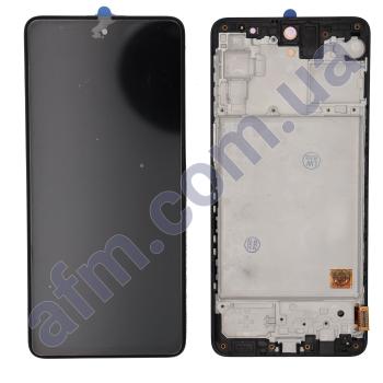 Дисплей Samsung M317 Galaxy M31s OLED чорний + рамка