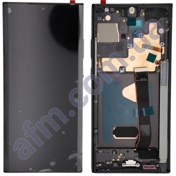 Дисплей Samsung N985 Galaxy Note 20 Ultra/ N986B OLED (Small LCD) чёрный + рамка