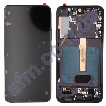 Дисплей Samsung S906B Galaxy S22 Plus OLED чорний + рамка