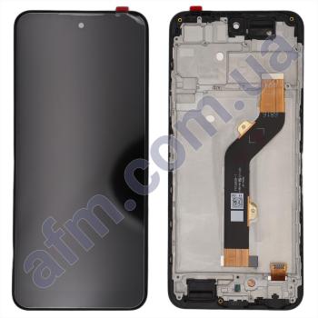 Дисплей Tecno Pova Neo 3 (LH6n) чёрный + рамка