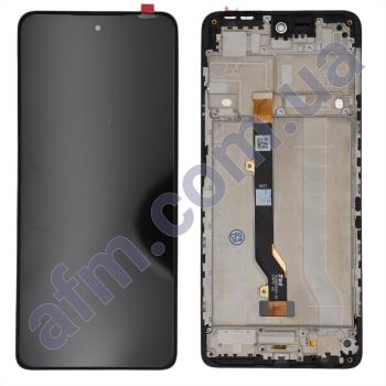 Дисплей Tecno Spark 10 Pro (KI7)/ Infinix Note 30 чёрный + рамка