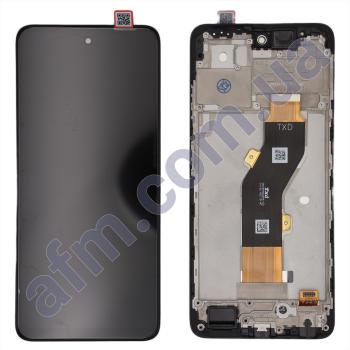 Дисплей Tecno Spark 20 (KJ5) чёрный + рамка