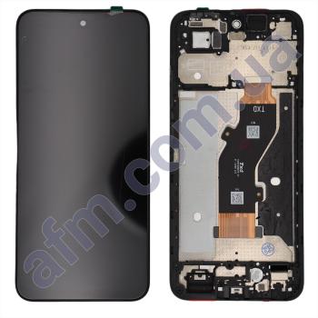 Дисплей Tecno Spark GO 1 (KL4) чорний + рамка